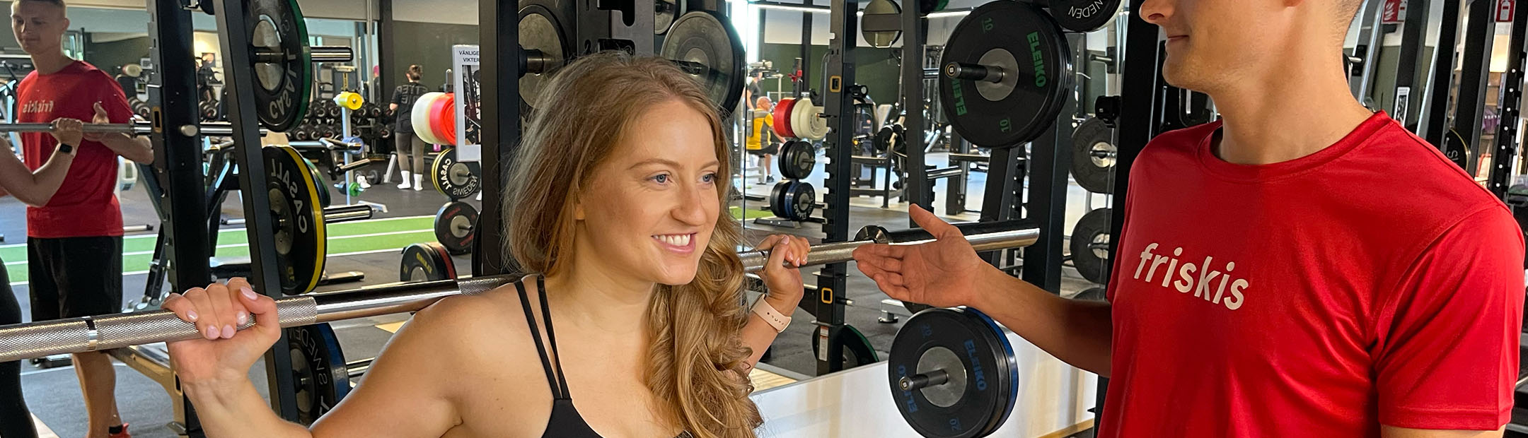 Friskis&Svettis Falkenberg har PT Amy och Marcus i gymmet